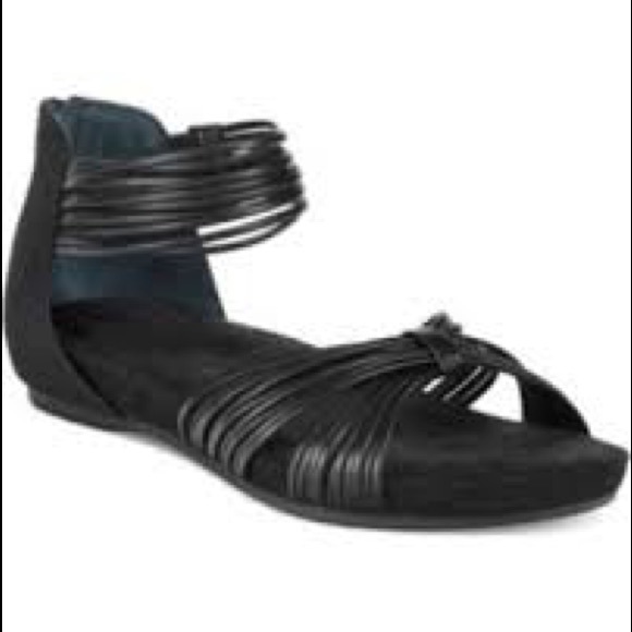 black memory foam sandals